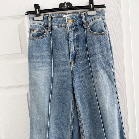 Zimmermann Wide Leg Jeans in Light Blue, size 26 - Picture 4 of 10